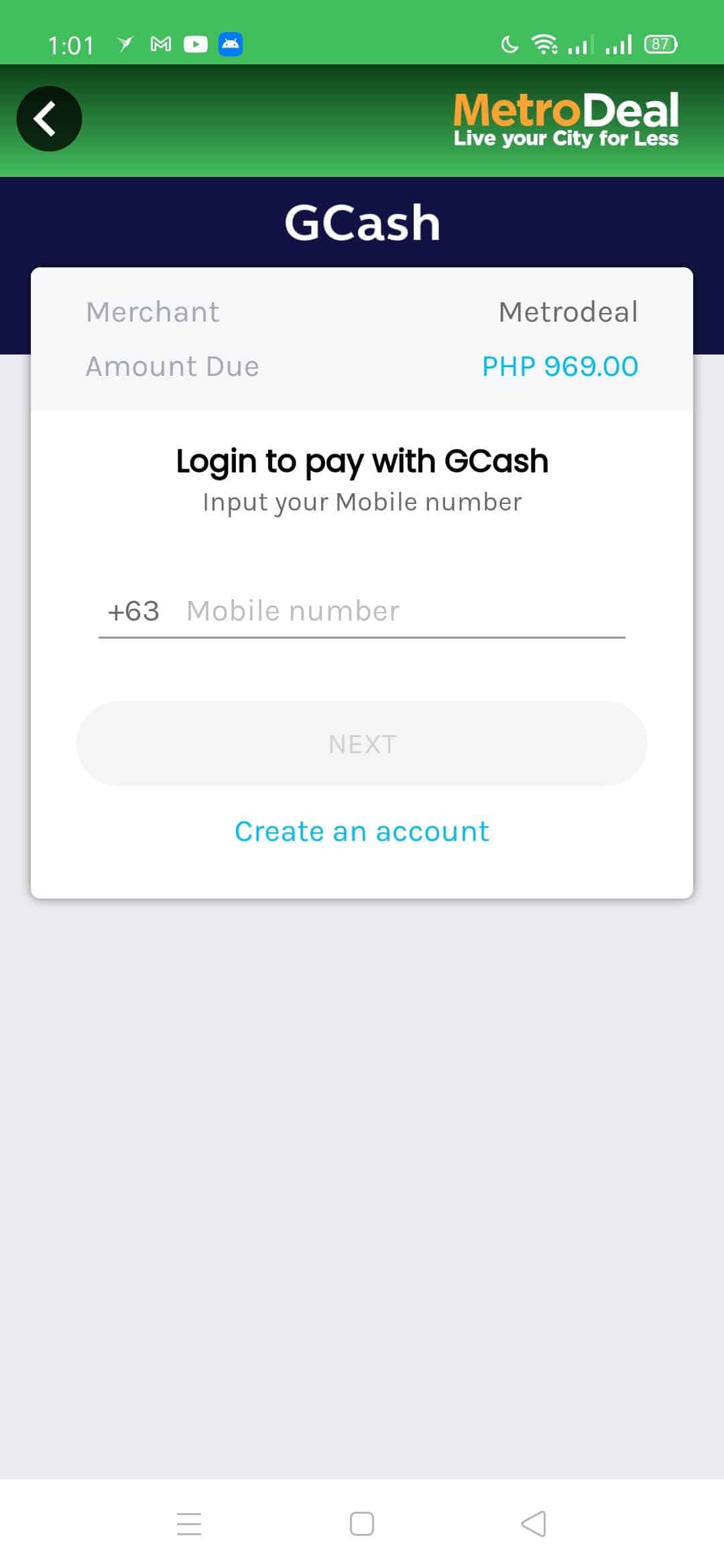 Paying with GCash in Food Delivery Apps (Grabfood, FoodPanda, Lalamove