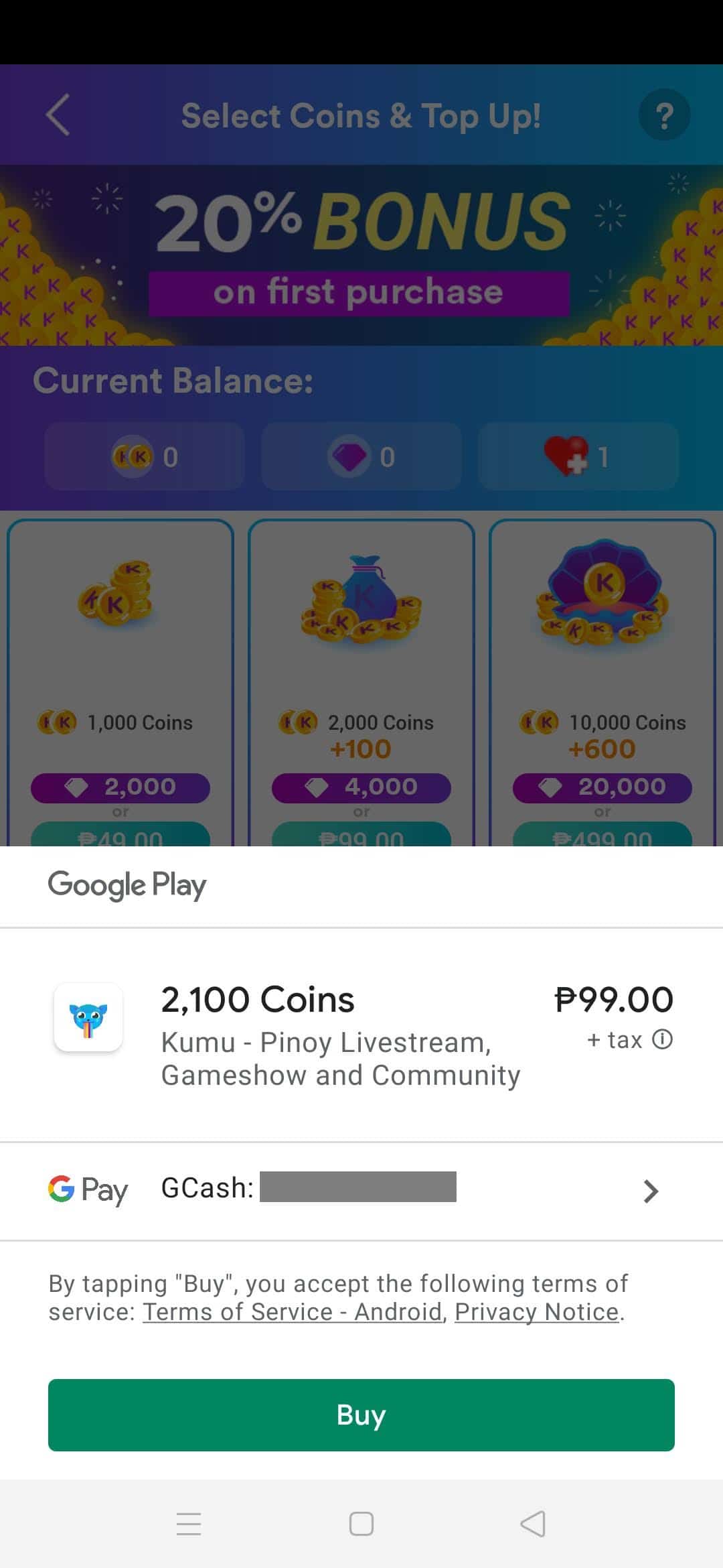 How to Buy Kumu Coins using GCash (to Vote in PBB or to